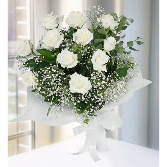 11 White Roses 