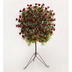Wrought Iron Arrangement Made of Red Roses Wrought Iron Arrangement Made of Red Roses