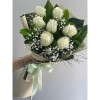  Bouquet of 7 White Roses