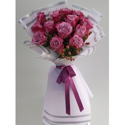 Purple Rose Bouquet